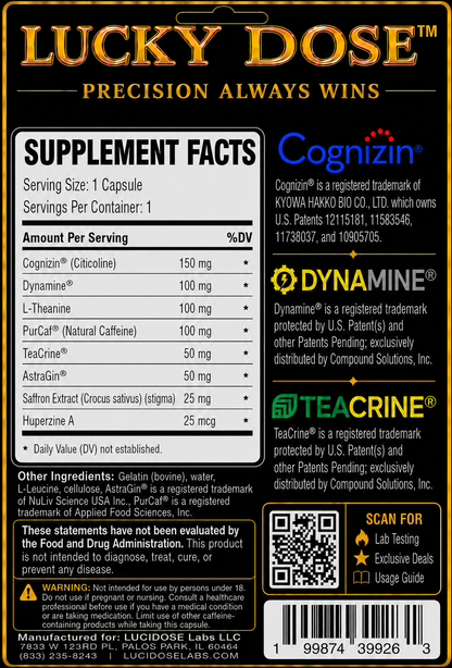 Lucky Dose™ | Energy Focus Formula